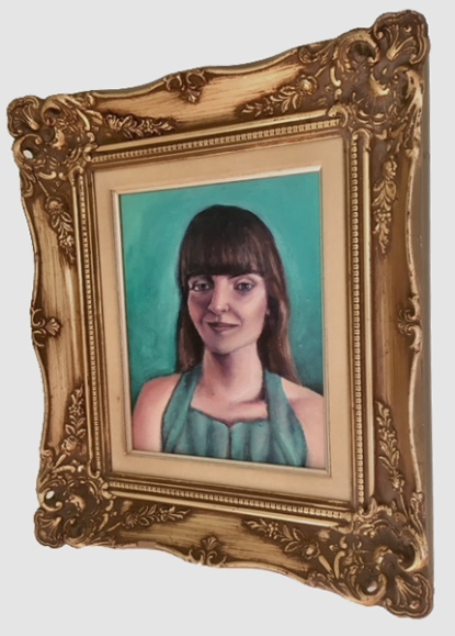 Annette Nichols, Auto Portrait II, 2019, oil on canvas, 10 x 8 inches